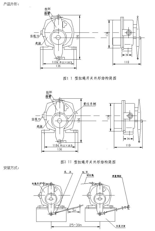 不銹鋼雙向拉繩開關7