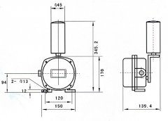 鋼鐵廠皮帶檢測(cè)輸送機(jī)防偏開(kāi)關(guān) 兩級(jí)跑偏開(kāi)關(guān)KBW-220P防爆兩級(jí)跑偏開(kāi)關(guān)